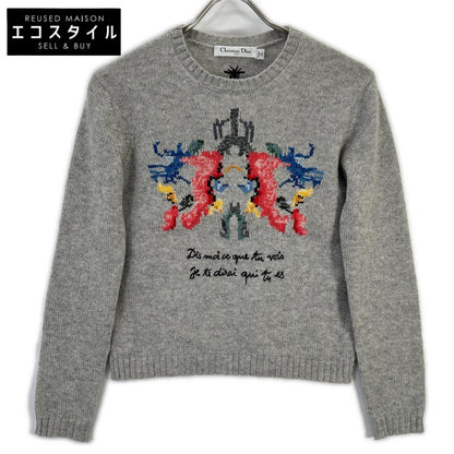 Christian Dior 克里斯汀·迪奥 844S31ZI019 羊绒刺绣圆领针织套衫 上衣