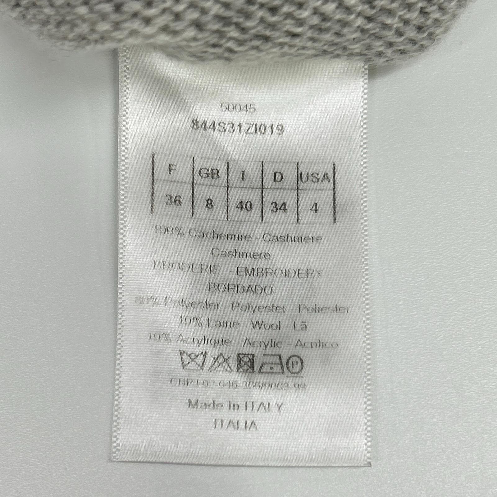 Christian Dior 克里斯汀·迪奥 844S31ZI019 羊绒刺绣圆领针织套衫 上衣