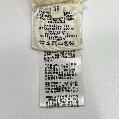 ﾎﾜｲﾄ ｶｼﾐﾔﾆｯﾄｾｰﾀｰ トップス 36 レディース