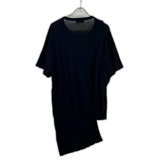 Yohji Yamamoto POUR HOMME ヨウジヤマモトプールオム HJ-T08-071 DIORAMA JERSEY ASYMMETRY HEM S/S T トップス