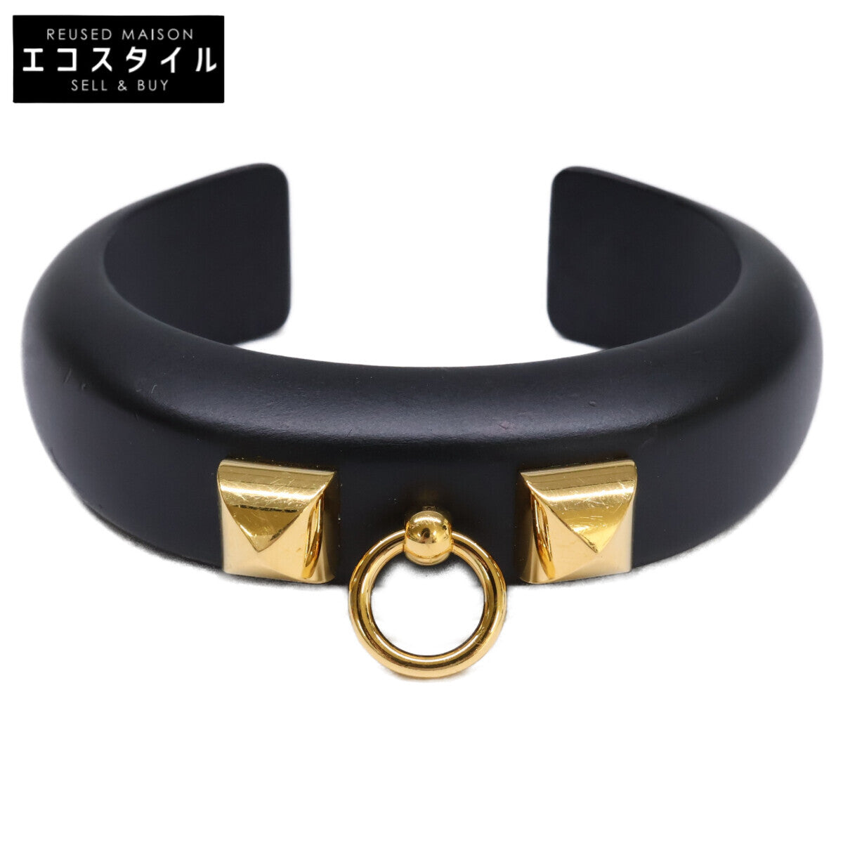 HERMES エルメス Collier de Chien コリエドシアン ウッド バングル