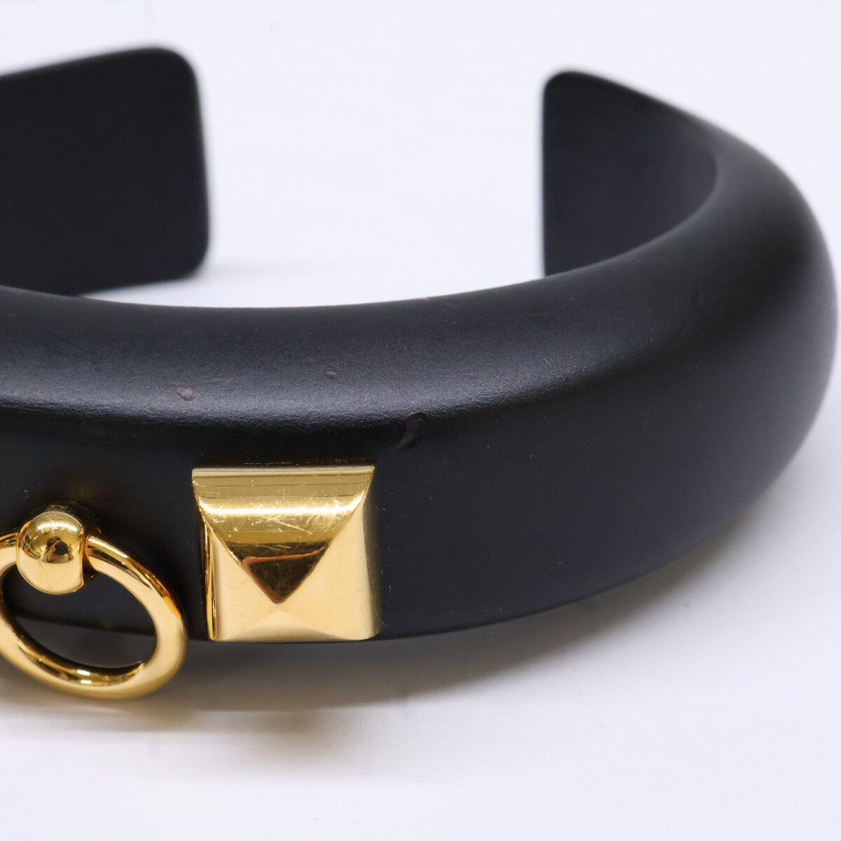 HERMES エルメス Collier de Chien コリエドシアン ウッド バングル