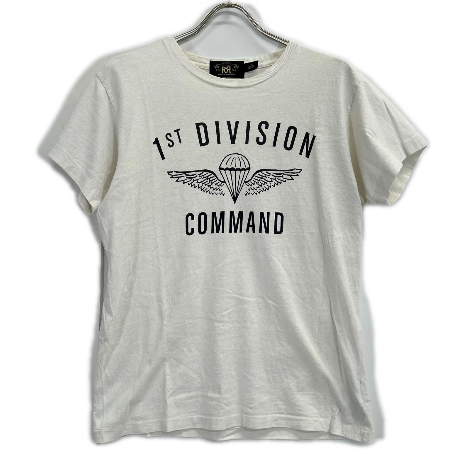 RRL ダブルアールエル 0466171 1st DIVISION COMMAND ホワイト クルーネック Tシャツ トップス