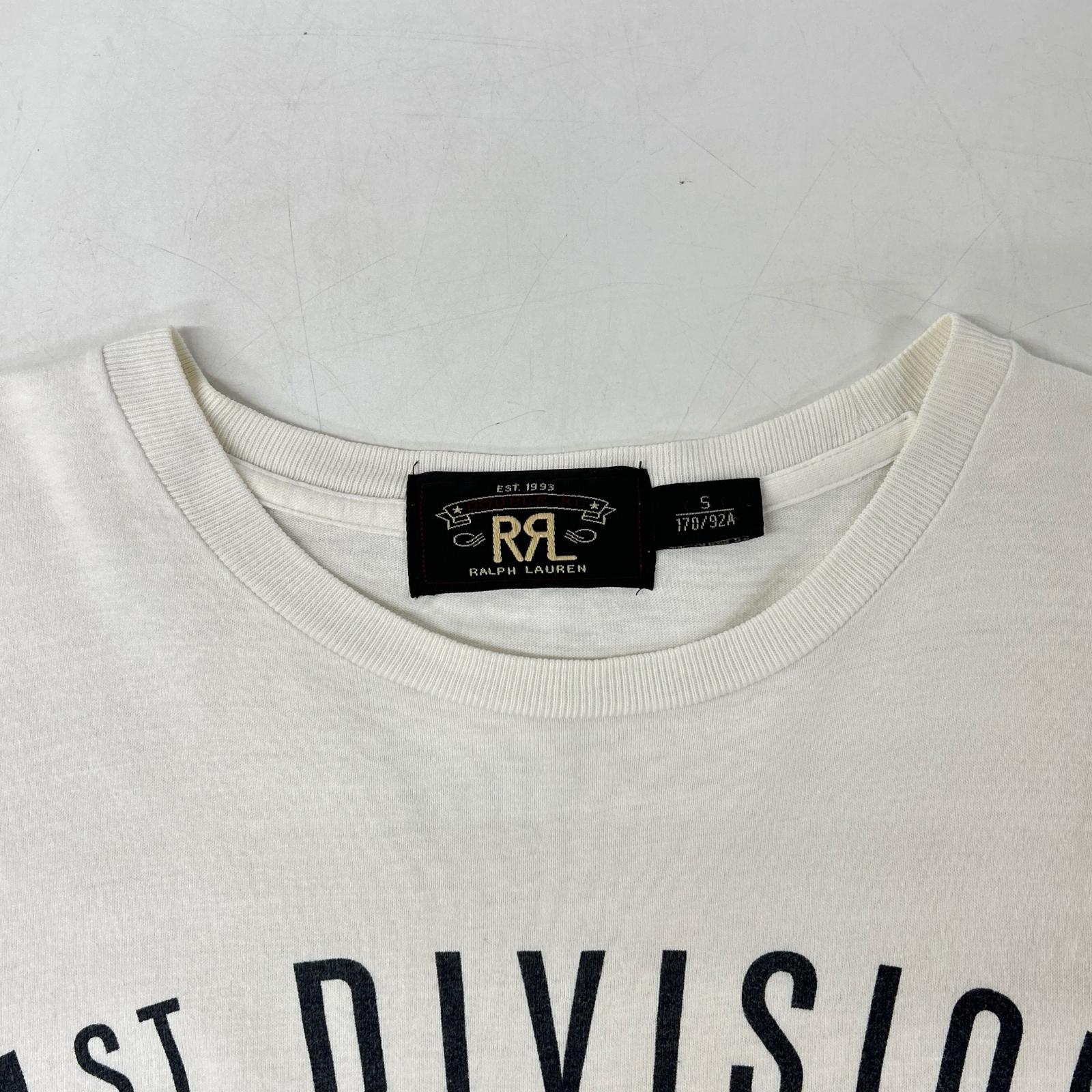 RRL ダブルアールエル 0466171 1st DIVISION COMMAND ホワイト クルーネック Tシャツ トップス