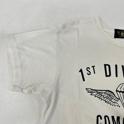 RRL ダブルアールエル 0466171 1st DIVISION COMMAND ホワイト クルーネック Tシャツ トップス