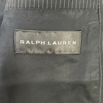 RALPHLAUREN ラルフローレン ブラック ストライプ 3ピース シングルスーツ スーツ セットアップ