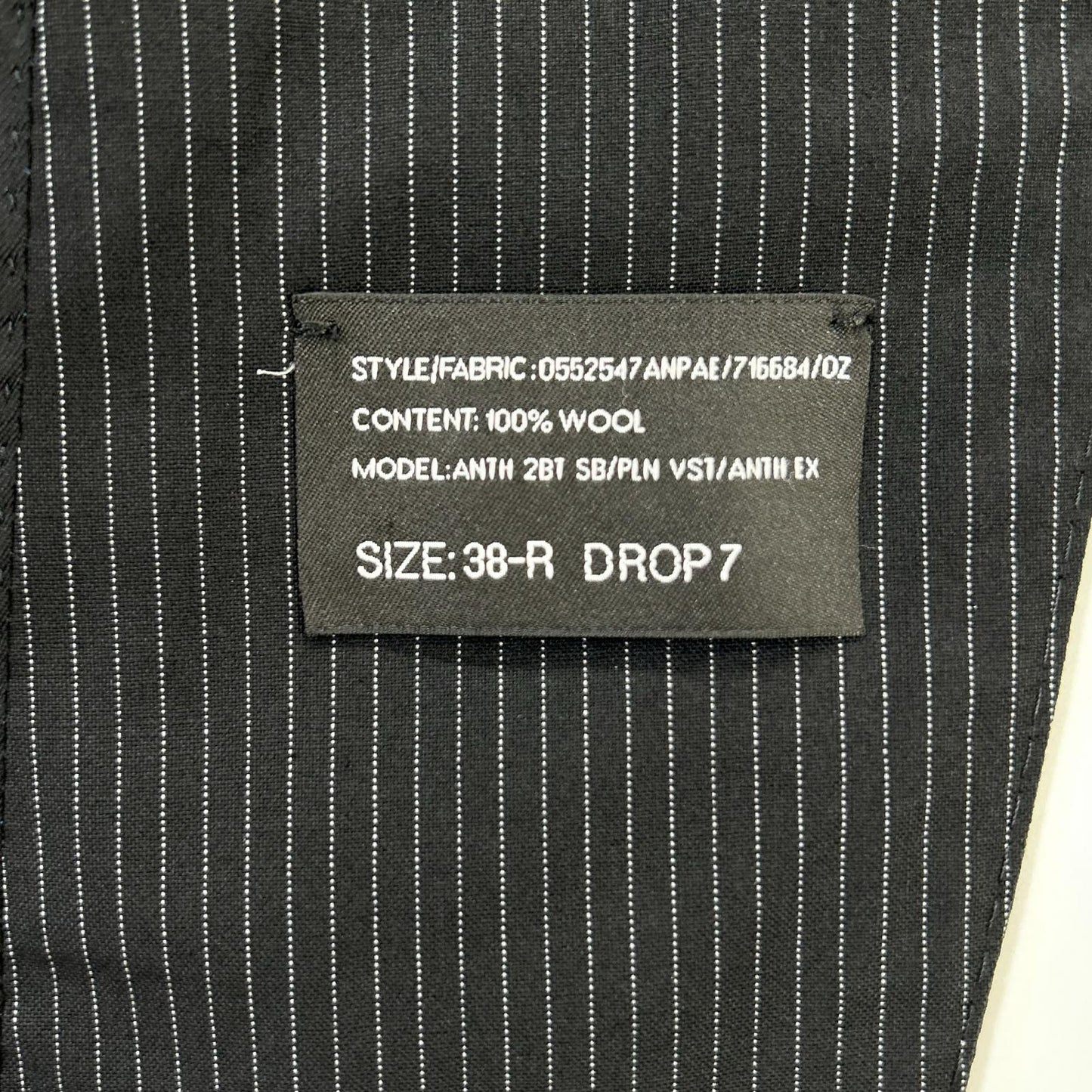 RALPHLAUREN ラルフローレン ブラック ストライプ 3ピース シングルスーツ スーツ セットアップ