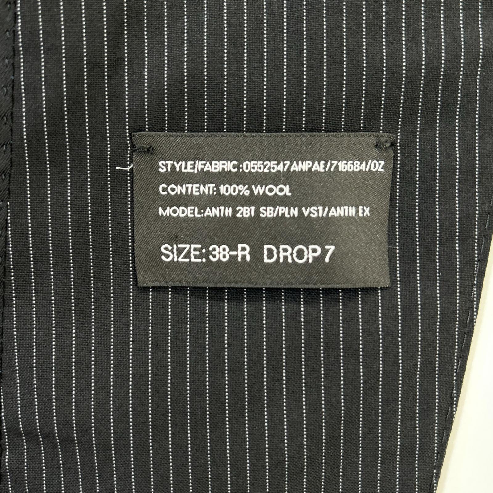 RALPHLAUREN ラルフローレン ブラック ストライプ 3ピース シングルスーツ スーツ セットアップ