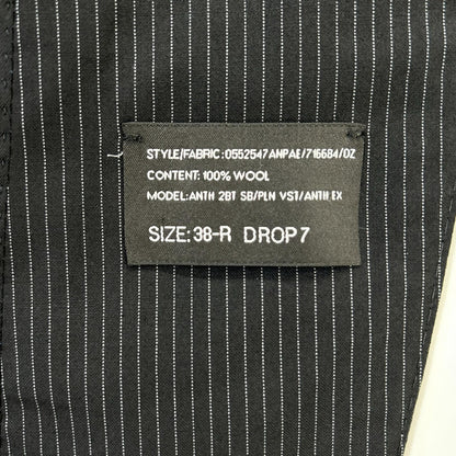 RALPHLAUREN ラルフローレン ブラック ストライプ 3ピース シングルスーツ スーツ セットアップ