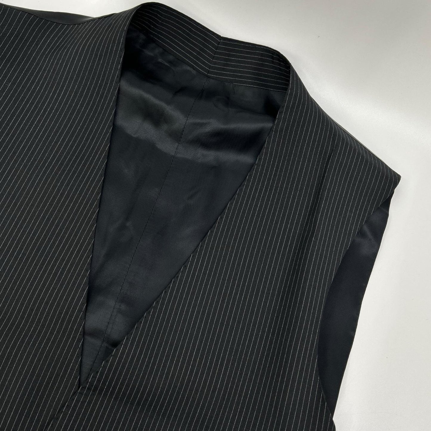 RALPHLAUREN ラルフローレン ブラック ストライプ 3ピース シングルスーツ スーツ セットアップ