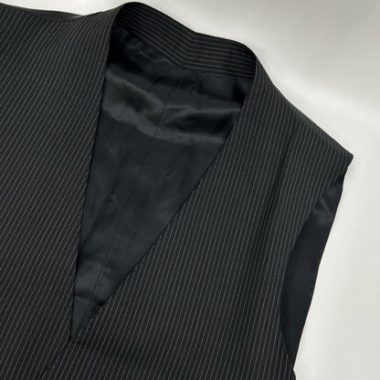 RALPHLAUREN ラルフローレン ブラック ストライプ 3ピース シングルスーツ スーツ セットアップ