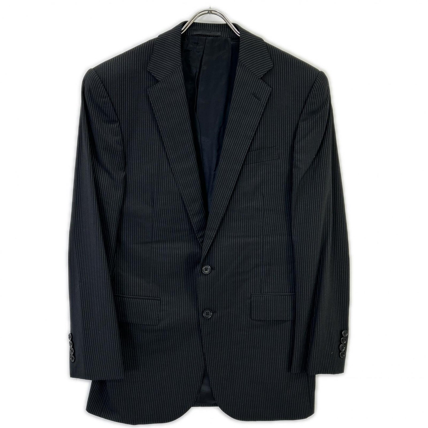 RALPHLAUREN ラルフローレン ブラック ストライプ 3ピース シングルスーツ スーツ セットアップ