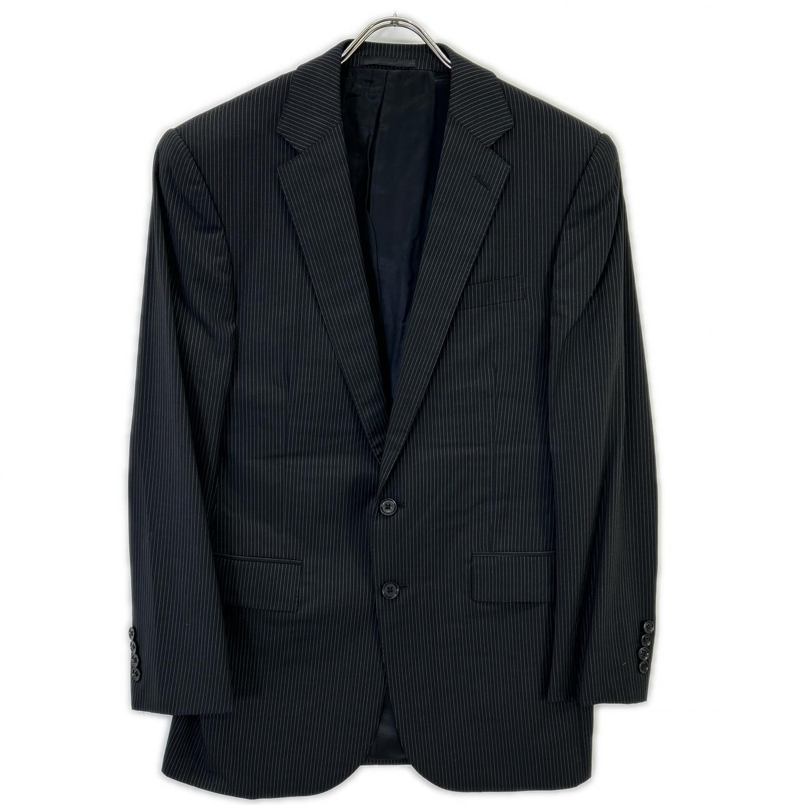 RALPHLAUREN ラルフローレン ブラック ストライプ 3ピース シングルスーツ スーツ セットアップ