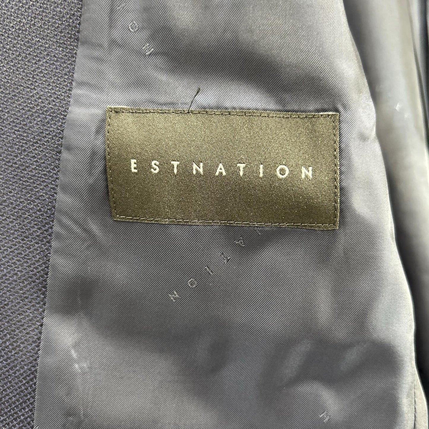 ESTNATION エストネーション ×REDA ネイビー ノッチドラペル カノコ シングルジャケット/ブレザー ジャケット