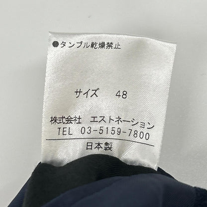 ESTNATION エストネーション ×REDA ネイビー ノッチドラペル カノコ シングルジャケット/ブレザー ジャケット