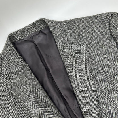 ESTNATION エストネーション ×ORMEZZANO グレー ヘリンボーン シングルジャケット ジャケット