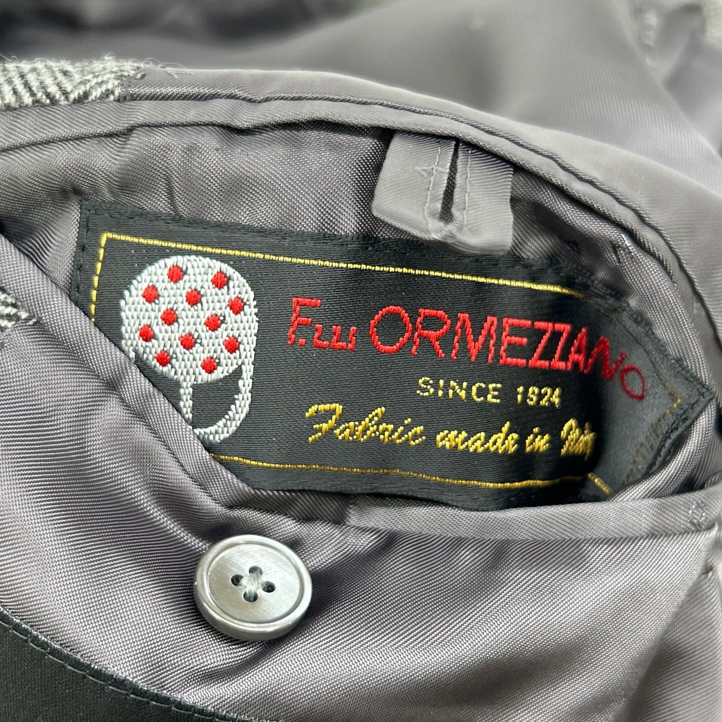 ESTNATION エストネーション ×ORMEZZANO グレー ヘリンボーン シングルジャケット ジャケット