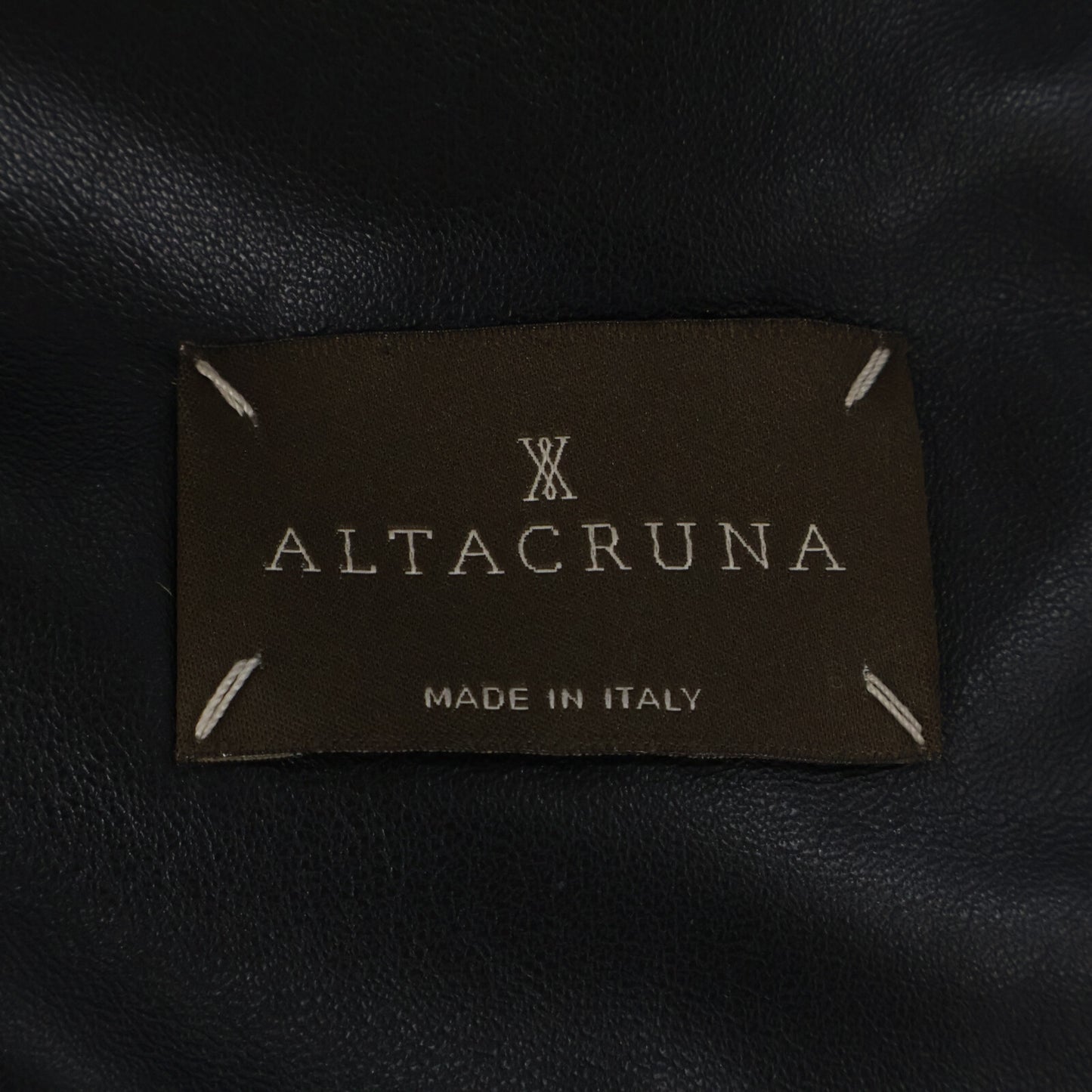 ALTACRUNA 阿尔塔克鲁纳 【美品】AE0646 羊皮 羊毛一体 立领 双拉链 夹克 外套