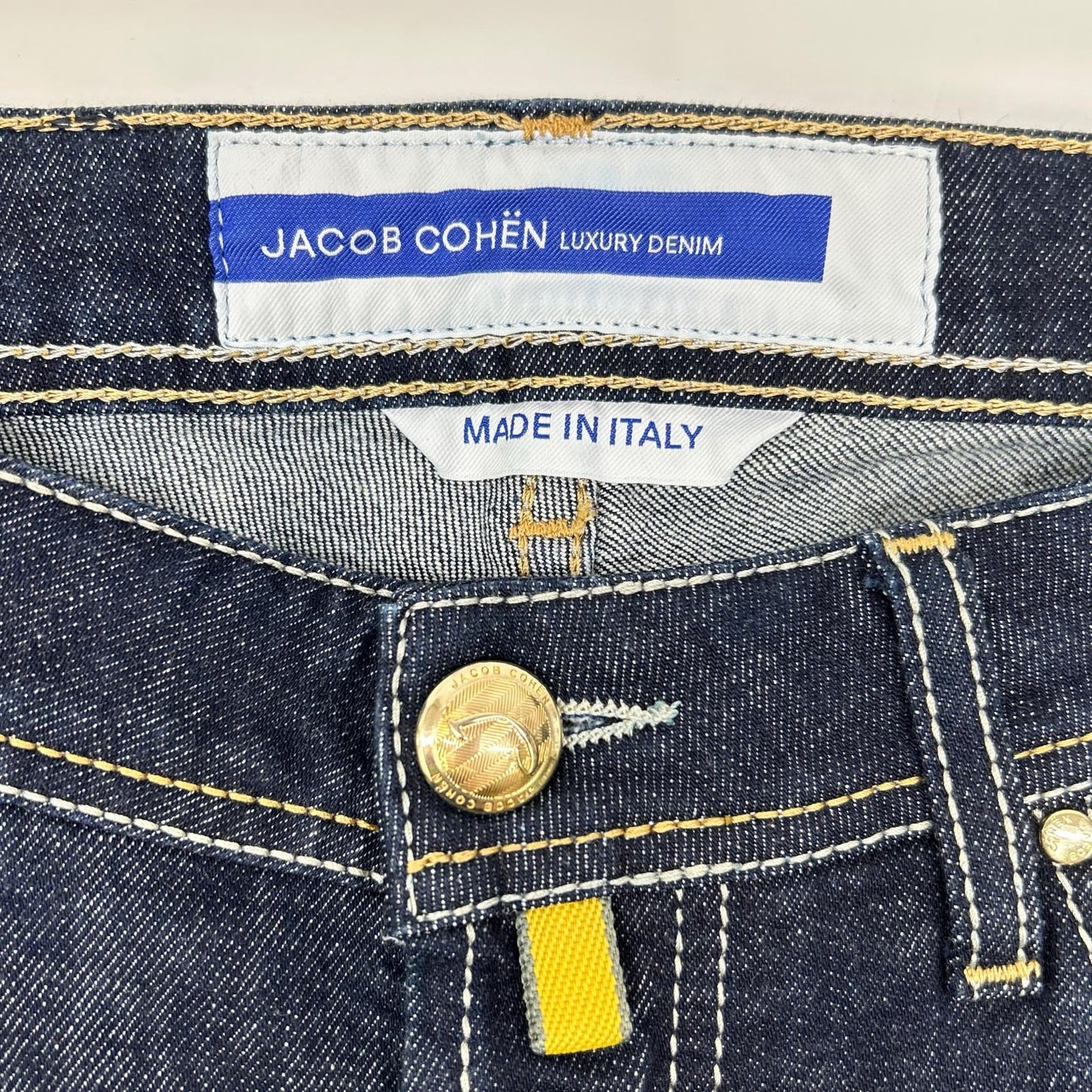 JACOB COHEN ヤコブコーエン NICK インディゴ ボタンフライ ストレッチデニム ボトムス