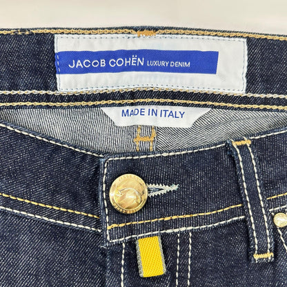JACOB COHEN ヤコブコーエン NICK インディゴ ボタンフライ ストレッチデニム ボトムス
