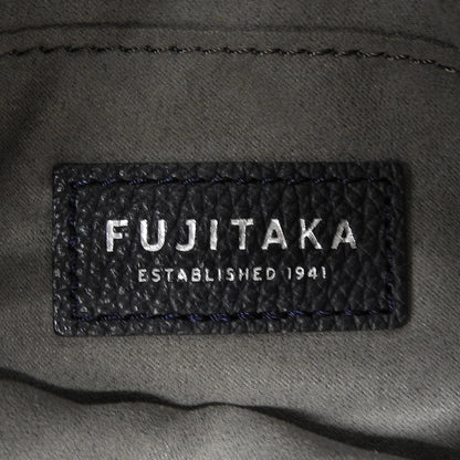 FUJITAKA フジタカ 美品 フィノ レザー 2WAY ドローストリングバッグ ハンドバッグ ショルダーバッグ レディース ネイビー ハンドバッグ