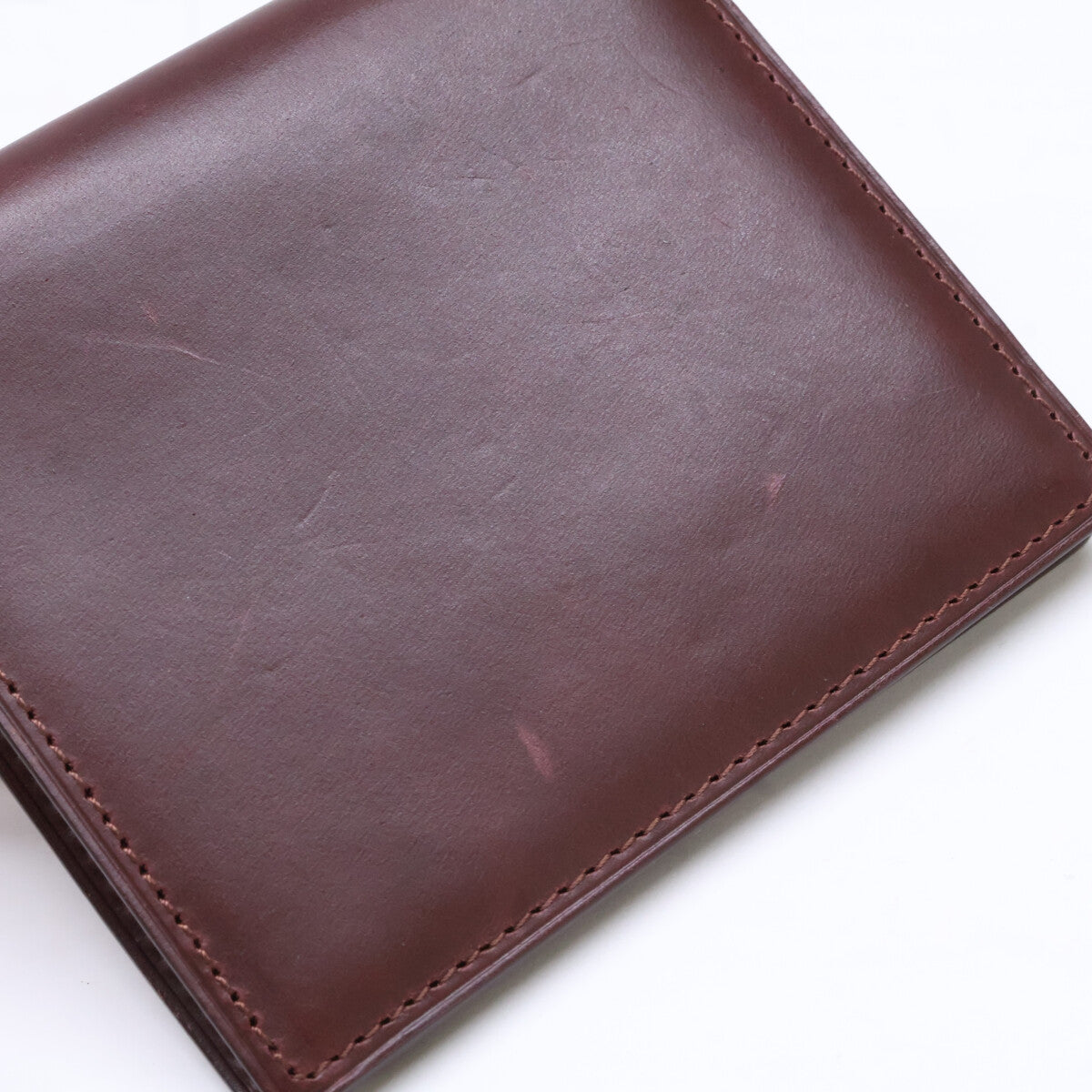 GANZO ガンゾ 【美品】MYSTIC ミスティック ホーウィンレザー 札入れ/ミニウォレット 二つ折り財布（小銭入れなし）