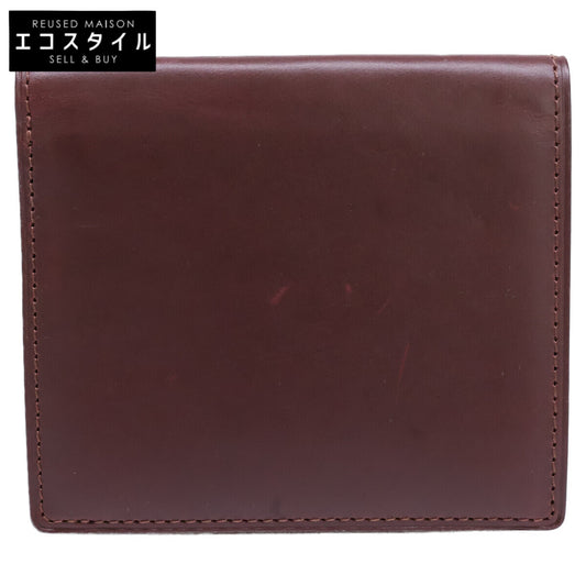 GANZO ガンゾ 【美品】MYSTIC ミスティック ホーウィンレザー 札入れ/ミニウォレット 二つ折り財布（小銭入れなし）