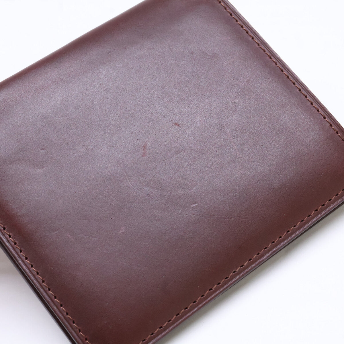 GANZO ガンゾ 【美品】MYSTIC ミスティック ホーウィンレザー 札入れ/ミニウォレット 二つ折り財布（小銭入れなし）