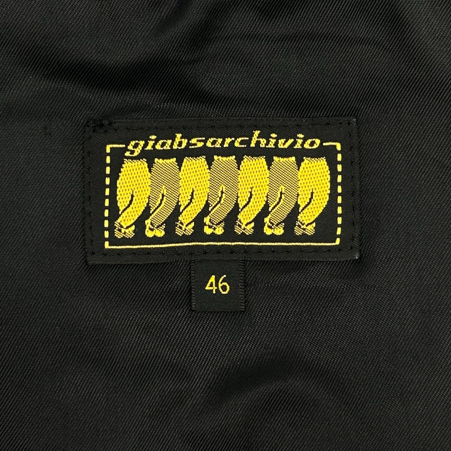 giab's ARCHIVIO BARGELLO GOLD 黑色泰迪摇粒绒夹克