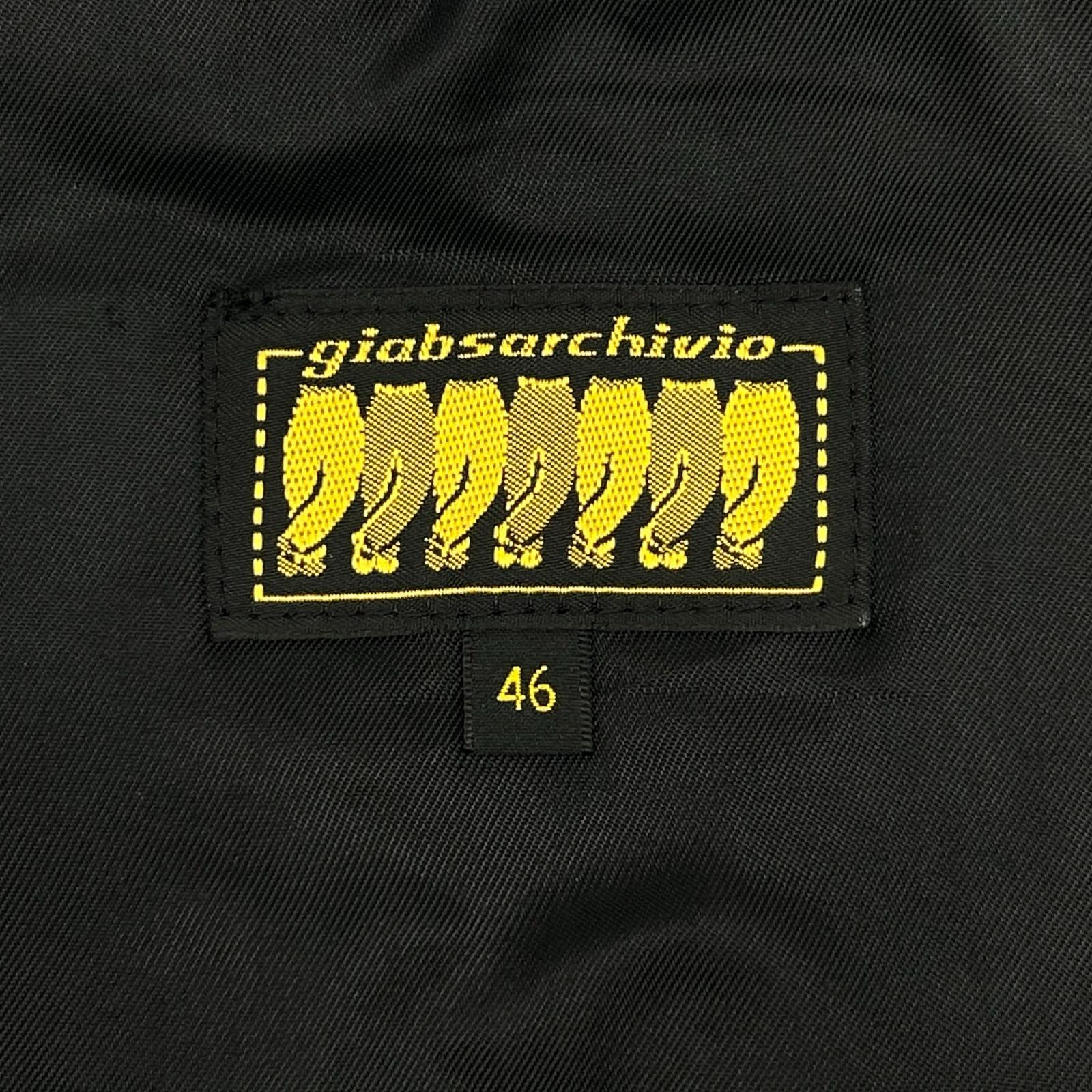 giab's ARCHIVIO BARGELLO GOLD 黑色泰迪摇粒绒夹克