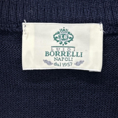 BORRELLI ボレッリ ネイビー ハーフジップ ニット トップス
