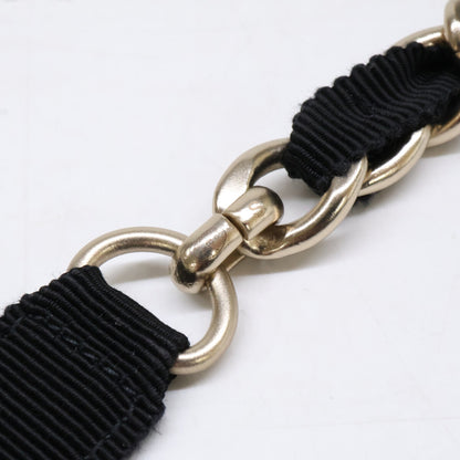CHANEL シャネル 【美品】G20C ココマーク グログラン チェーン リボン ベルト