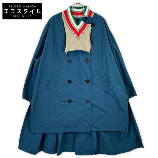 kolor カラー ブルー 22SCL-C03105 製品染めNyタイプライター BLOUSON コート