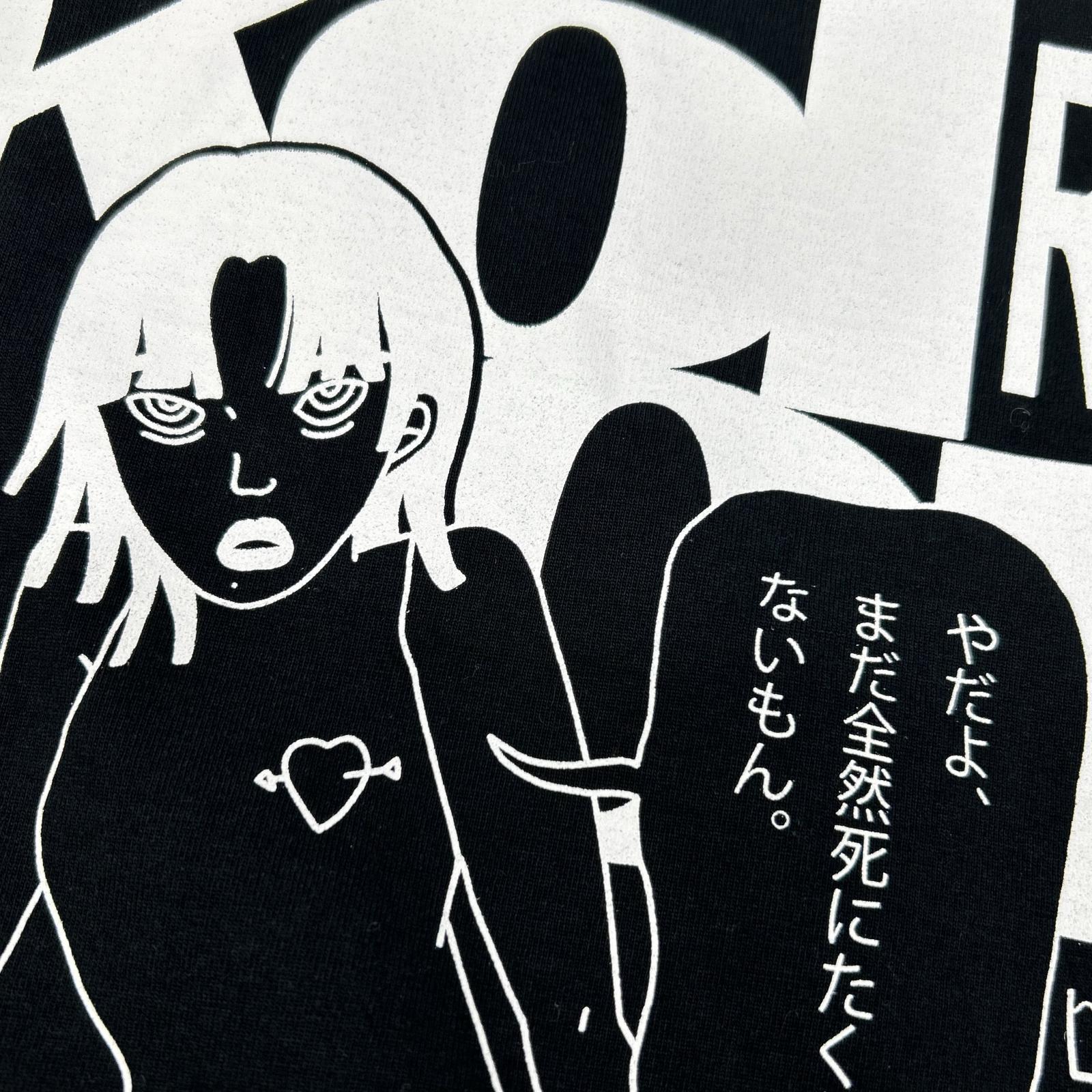kolor カラー ブラック 23SCM-T12207 度詰めハード天竺プリントTシャツ トップス