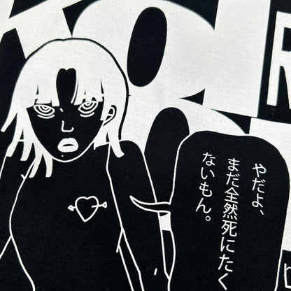 kolor カラー ブラック 23SCM-T12207 度詰めハード天竺プリントTシャツ トップス