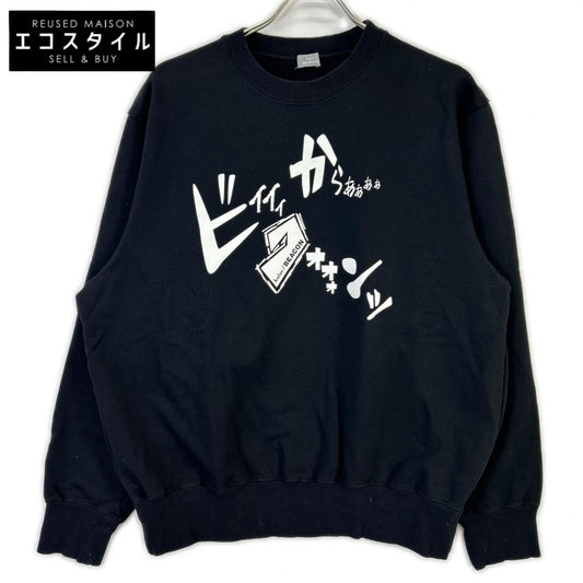 kolor カラー ブラック 22WBM-T08233 BEACON プリント SWEAT トップス
