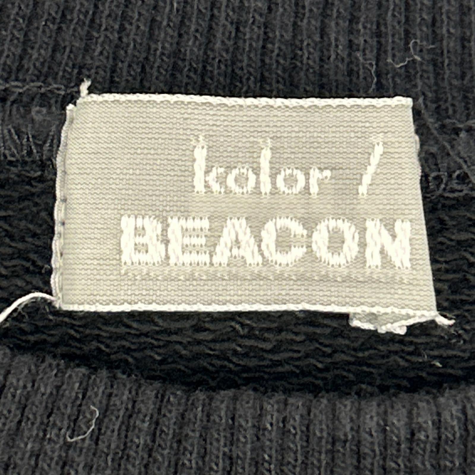 kolor カラー ブラック 22WBM-T08233 BEACON プリント SWEAT トップス