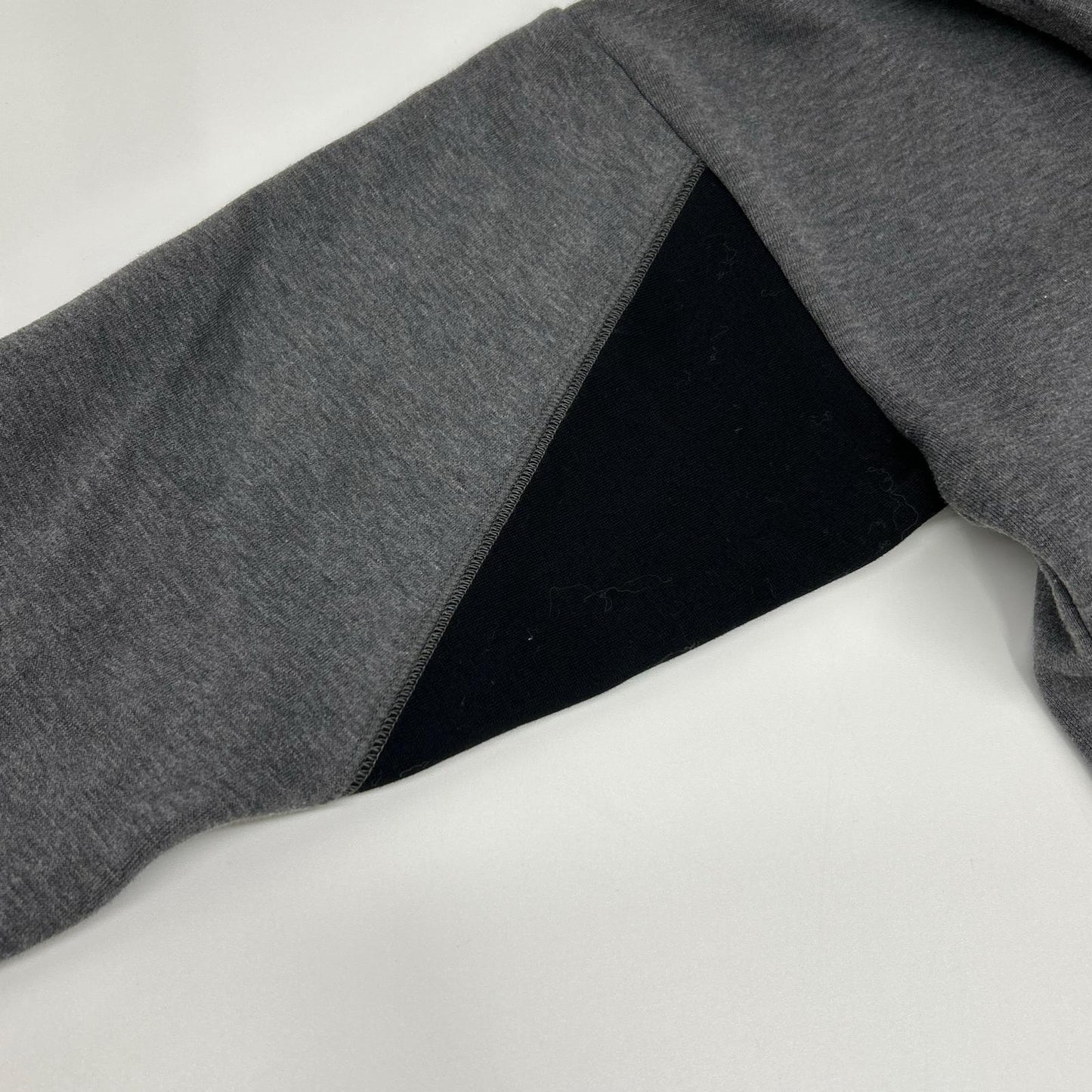 Plan C gray FLCJB51S69TF002 Bianca patch side-zip sweatshirt top