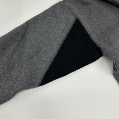 Plan C gray FLCJB51S69TF002 Bianca patch side-zip sweatshirt top