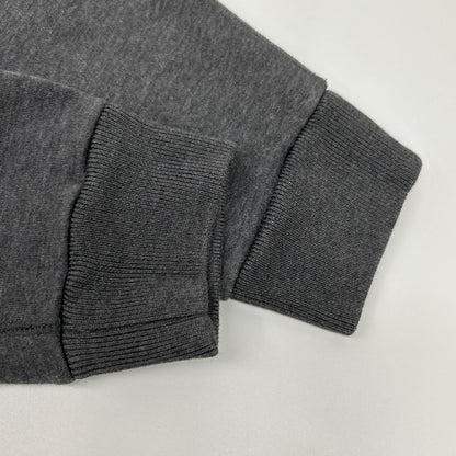 Plan C gray FLCJB51S69TF002 Bianca patch side-zip sweatshirt top