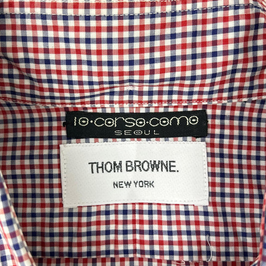 Thom Browne Tom Browne CM0A62GTBP × 10 Corso Como Corso Como Seoul Check Button-Down Shirt Tops