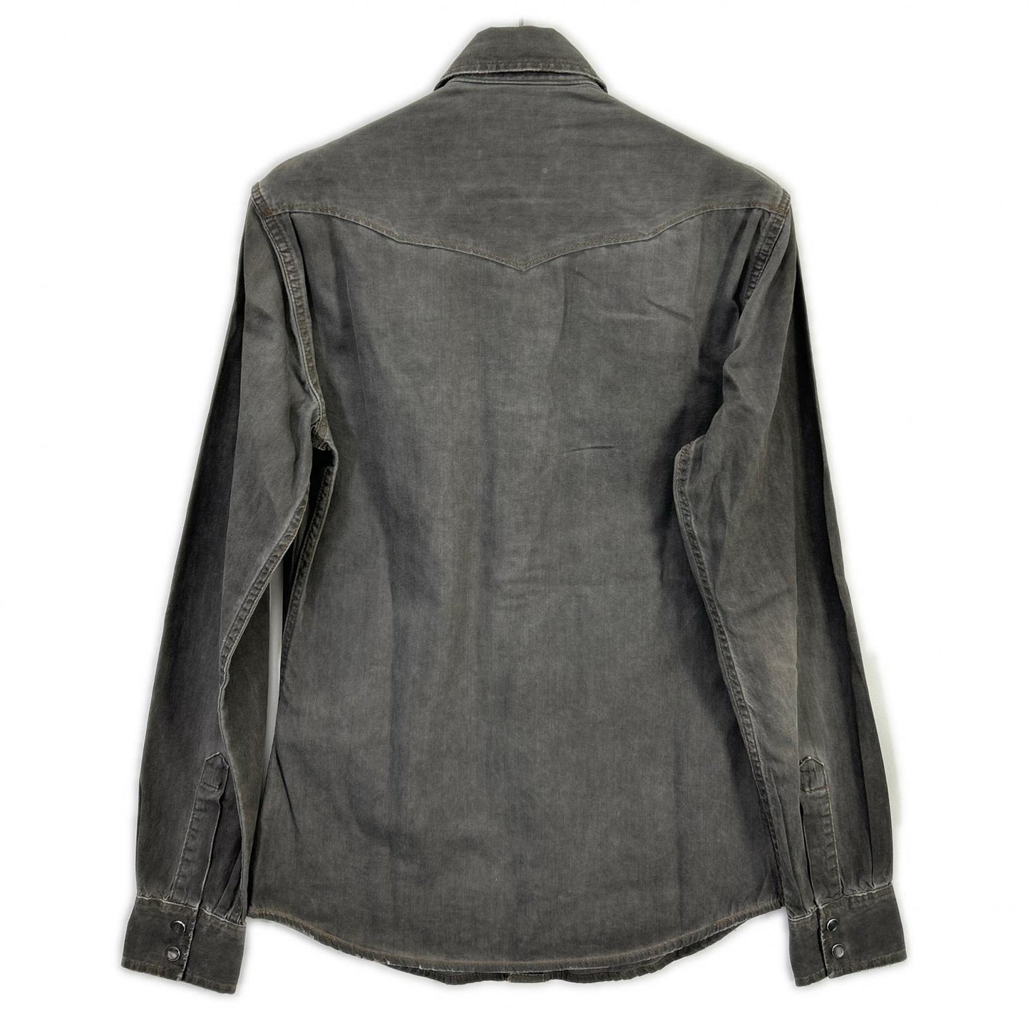 DOLCE&GABBANA ドルチェアンドガッバーナ G5BA3D/G8L49 SICILIA グレー ウエスタンデニムシャツ トップス