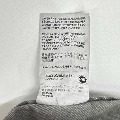DOLCE&GABBANA ドルチェアンドガッバーナ G5BA3D/G8L49 SICILIA グレー ウエスタンデニムシャツ トップス