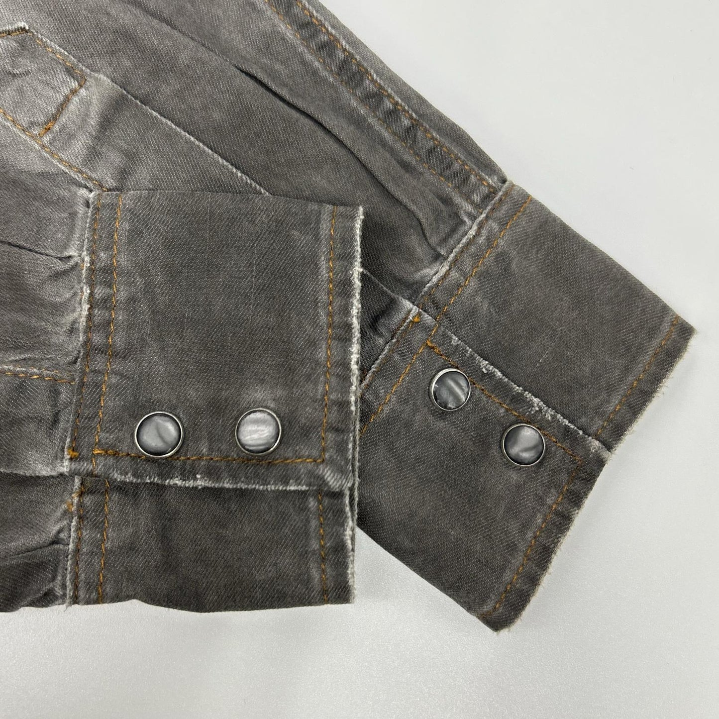 DOLCE&GABBANA ドルチェアンドガッバーナ G5BA3D/G8L49 SICILIA グレー ウエスタンデニムシャツ トップス