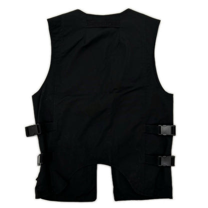 1017 ALYX 9SM Alyx S19-ALYX-AAM Black Attachment Belt Nylon Vest