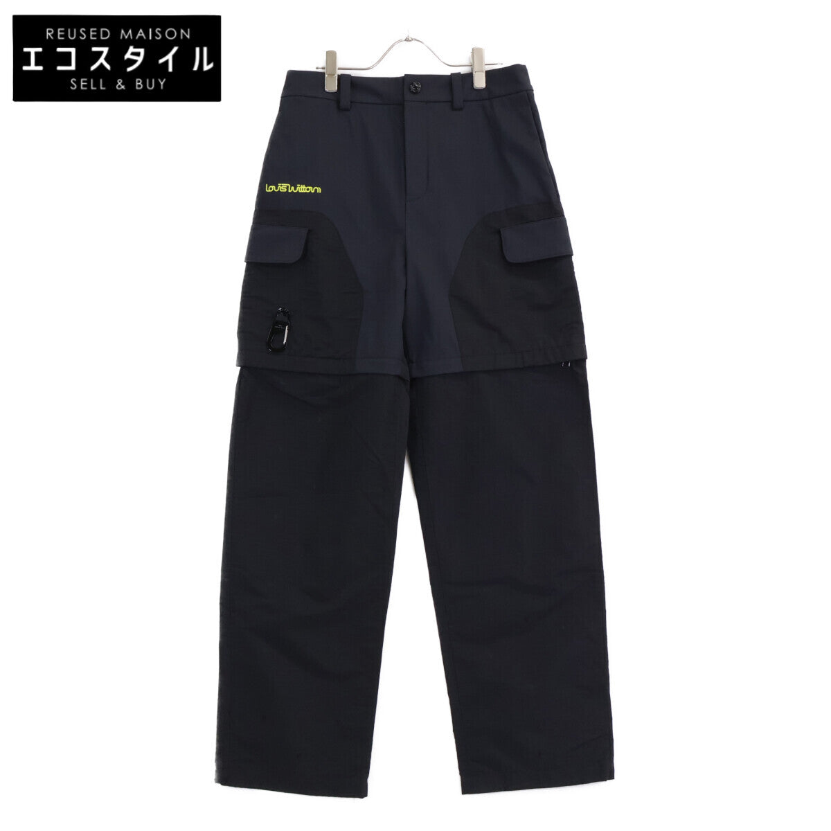 LOUIS VUITTON ルイヴィトン 国内正規 RM232M Y90 HPP03W ECONYLナイロン カラビナ付き ロゴプリント 2WAYカーゴパンツ ボトムス