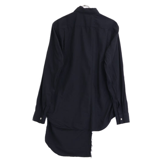COMMEdesGARCONS HOMME PLUS コムデギャルソンオムプリュス PD-B018 ブラック レイヤード アシンメトリー 再構築シャツ トップス