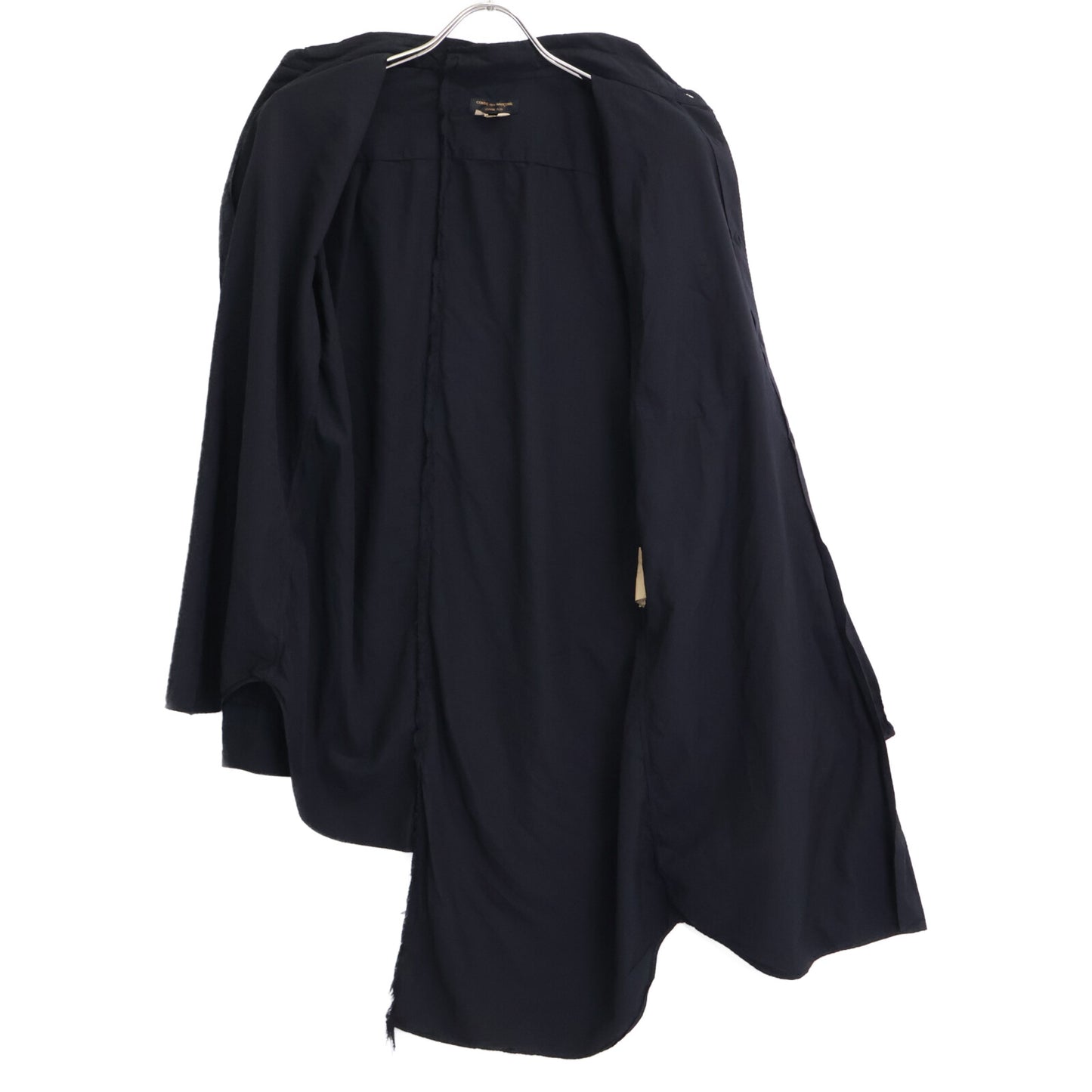 COMMEdesGARCONS HOMME PLUS コムデギャルソンオムプリュス PD-B018 ブラック レイヤード アシンメトリー 再構築シャツ トップス