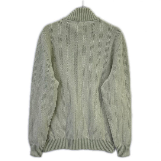 Loro Piana ロロピアーナ ライトグリーン カシミヤ100 ハーフジップ ハイネックニット トップス