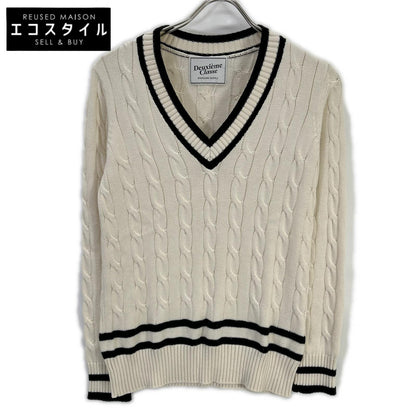 Deuxieme Classe ドゥーズィエムクラス コットン×カシミヤ チルデンニット トップス